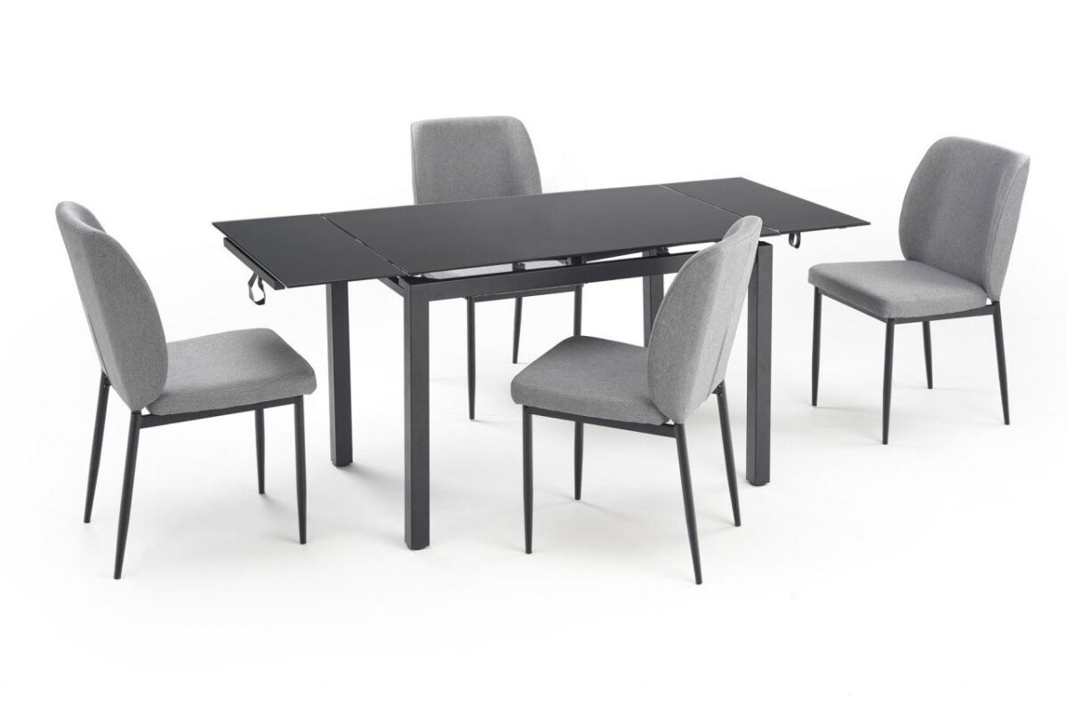 Tavolo Jasper grigio/nero Jasper + 4 sedie - immagine 10