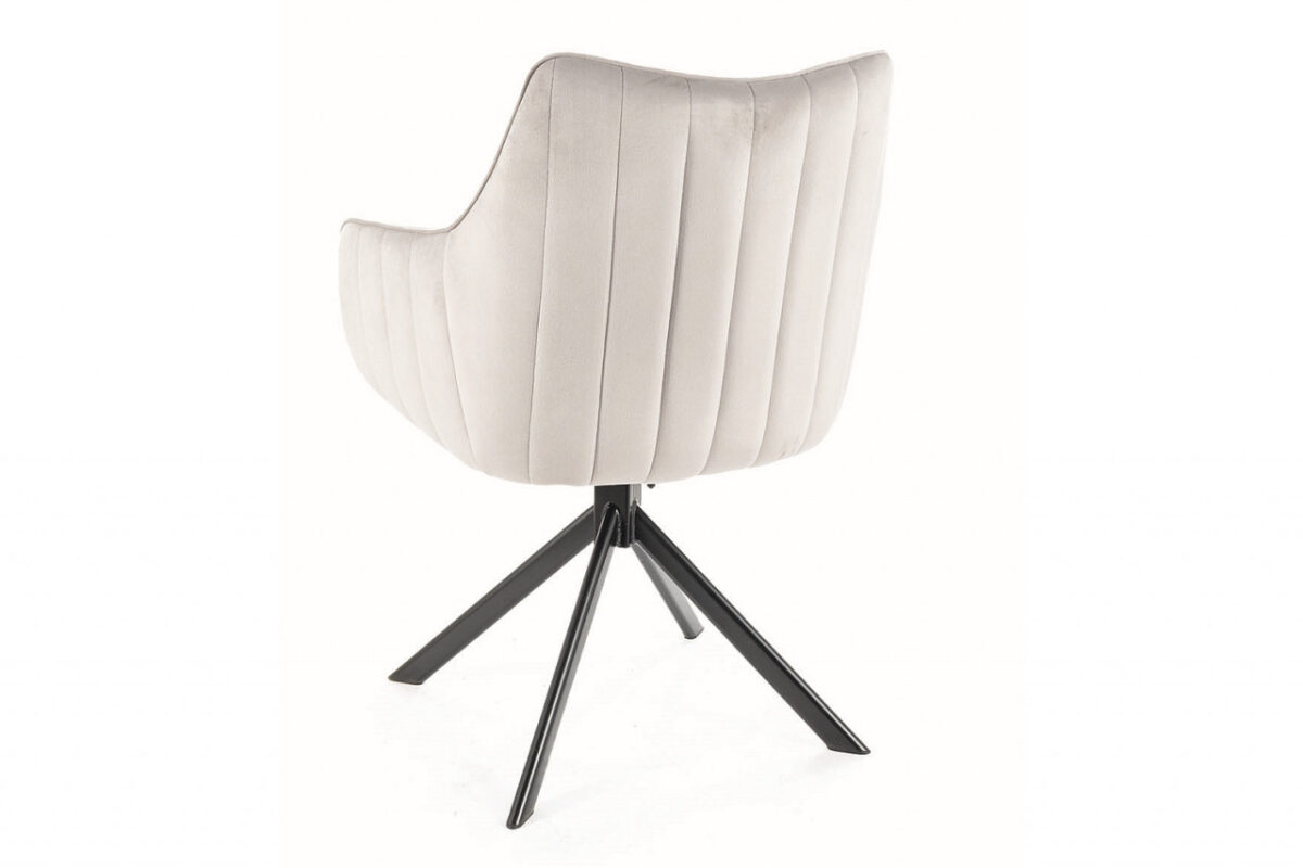 Set tavolo allungabile Columbus Ceramic marrone/nero opaco - L160-240 cm + 3 sedie Azalia in velluto cinnamon Blu4215 + 3 sedie Azalia in velluto grigio chiaro Blu03 - immagine 20