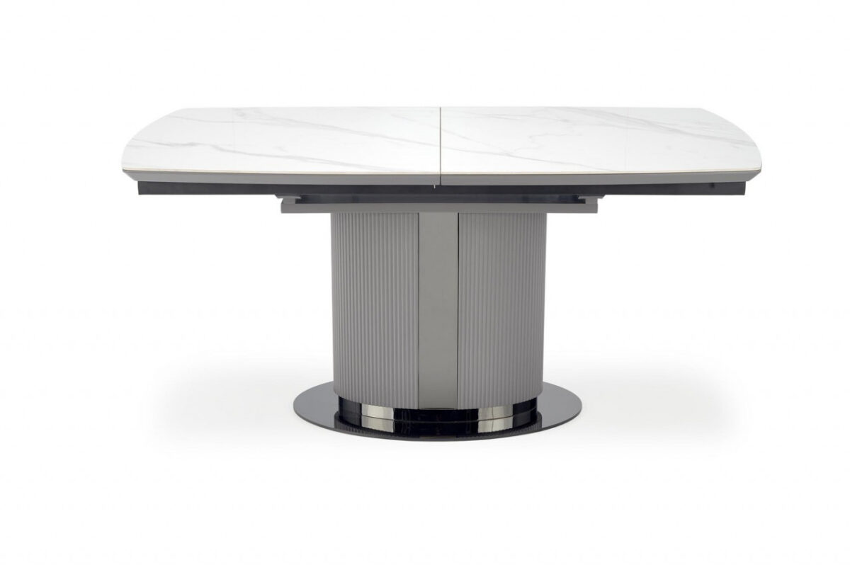 Set Dancan L160-220 cm tavolo allungabile + 4 sedie K494 grigio - immagine 8