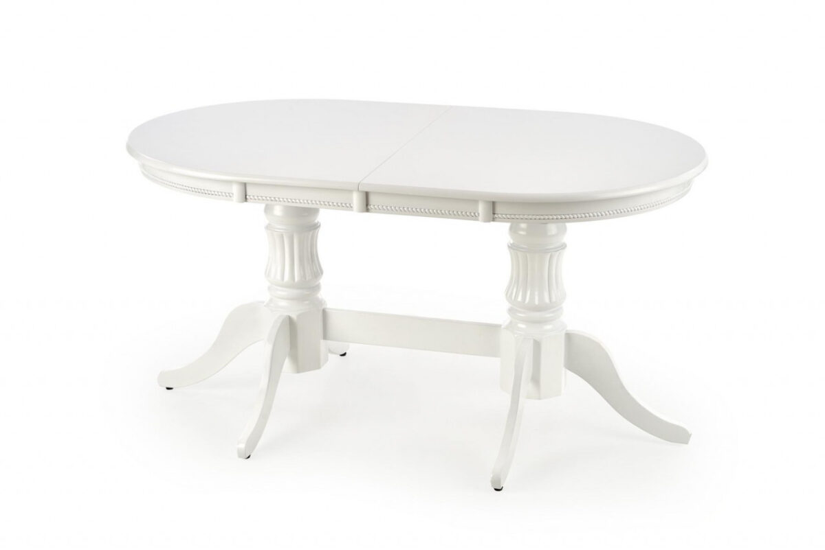 Set tavolo Joseph allungabile L150-190 cm + 4 sedie Verdi grigio/bianco - immagine 2