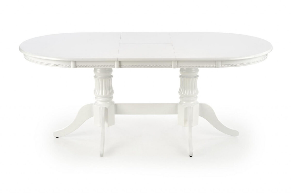 Set tavolo Joseph allungabile L150-190 cm + 4 sedie Verdi grigio/bianco - immagine 4