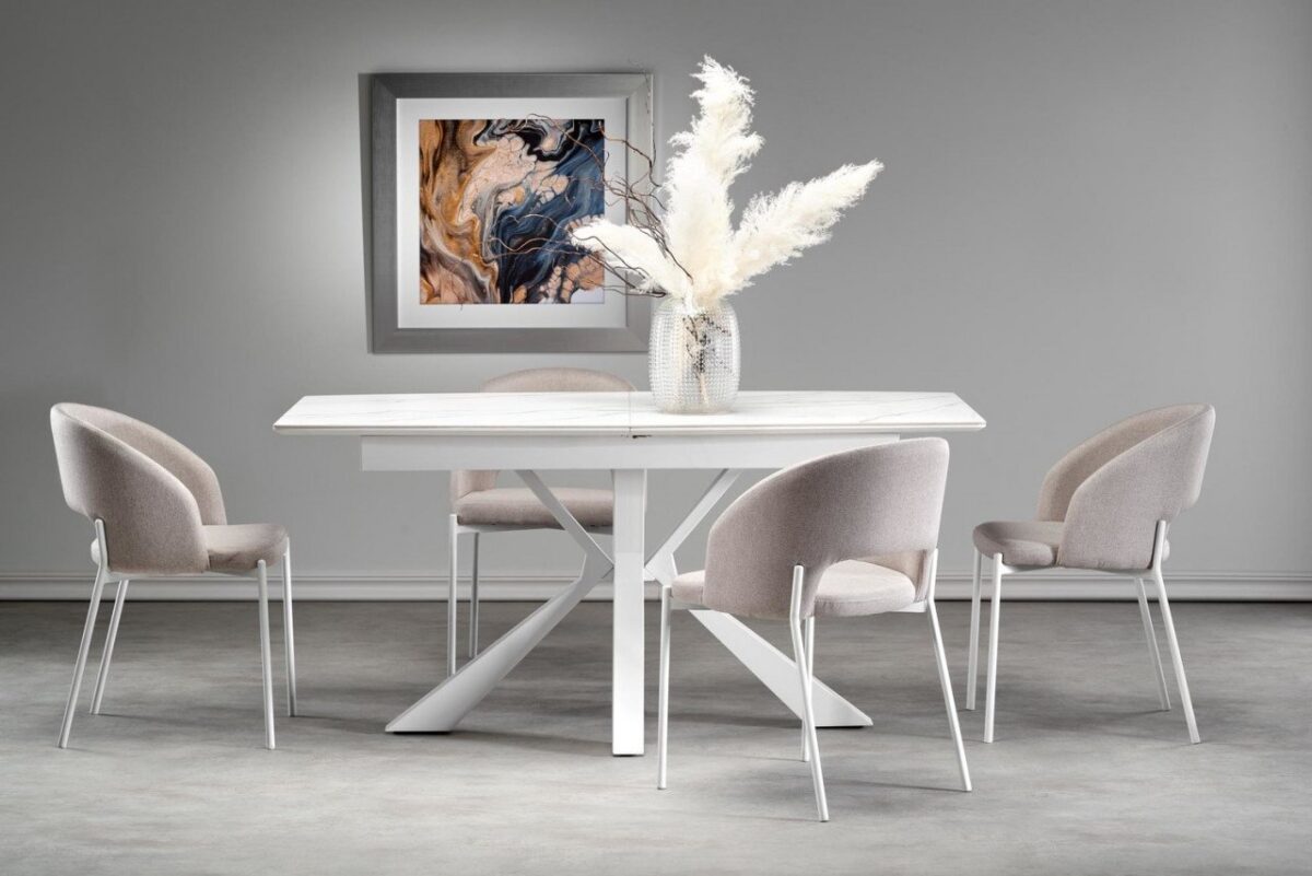 Set Vivaldi L160-200 cm + 4 sedie K486 beige - immagine 3