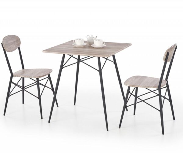 Set da pranzo Kabir con 2 sedie
