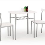 Set tavolo Lance + 2 sedie bianco