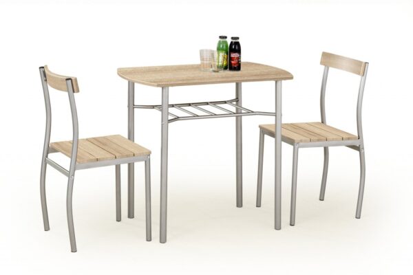 Set tavolo Lance + 2 sedie in rovere