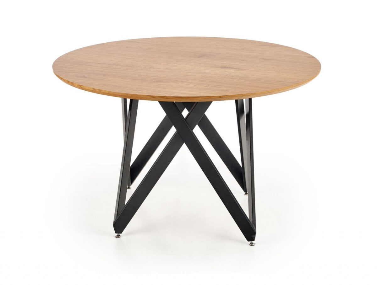 Set tavolo rotondo Mozambik ø120 cm + 4 sedie K366 verde scuro - immagine 4