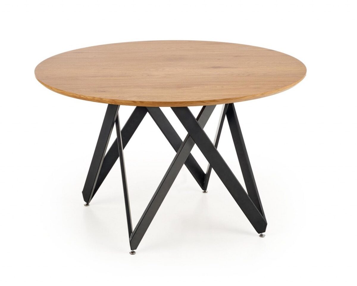 Set tavolo rotondo Mozambik ø120 cm + 4 sedie K373 grigio - immagine 5