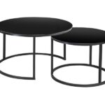 Set di Tavolini da caffè Atlanta D in nero