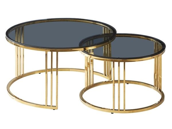 Set di Tavolini da caffè Vienna in oro