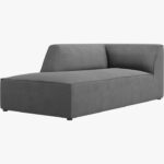 Chaise longue Ruby in tessuto - L180 cm
