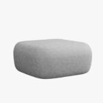 Pouf Jenny in ciniglia - L90 cm