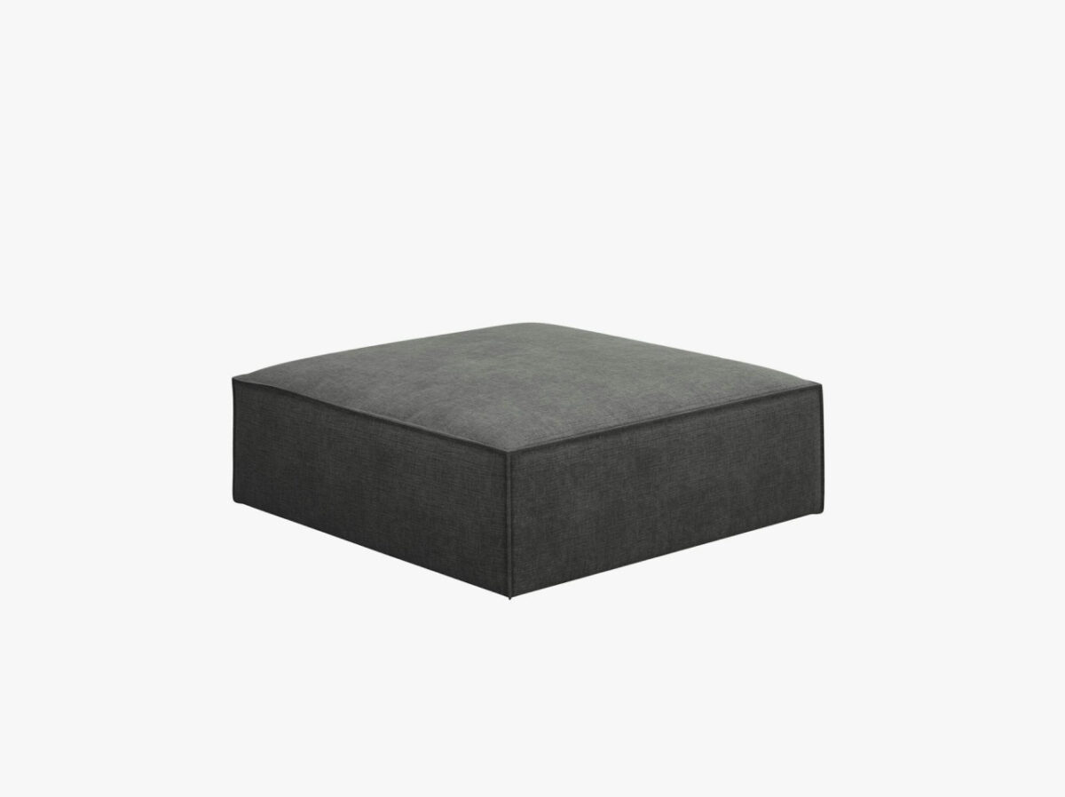 Pouf Kaelle in chenille - L100 cm - immagine 9