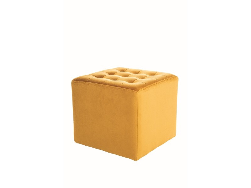 taburet-lori-velvet-curry-68–-l39-x-l39x-h34-cm7285 Pouf Lori 68 in velluto senape - L39x L39x H34 cm - immagine 1