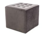 Sgabello Lori Velvet Grey 14 - 39x39x34 lxLxH cm