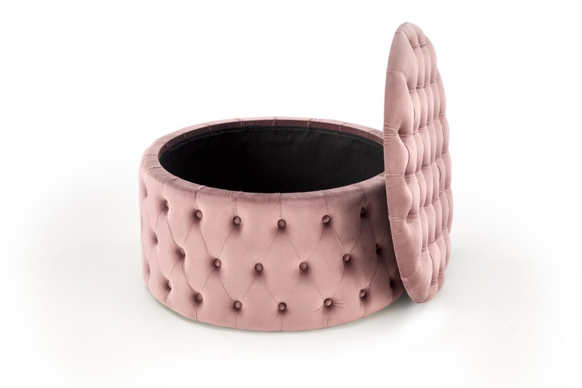 Pouf Nunez in rosa - H40 cm - immagine 6