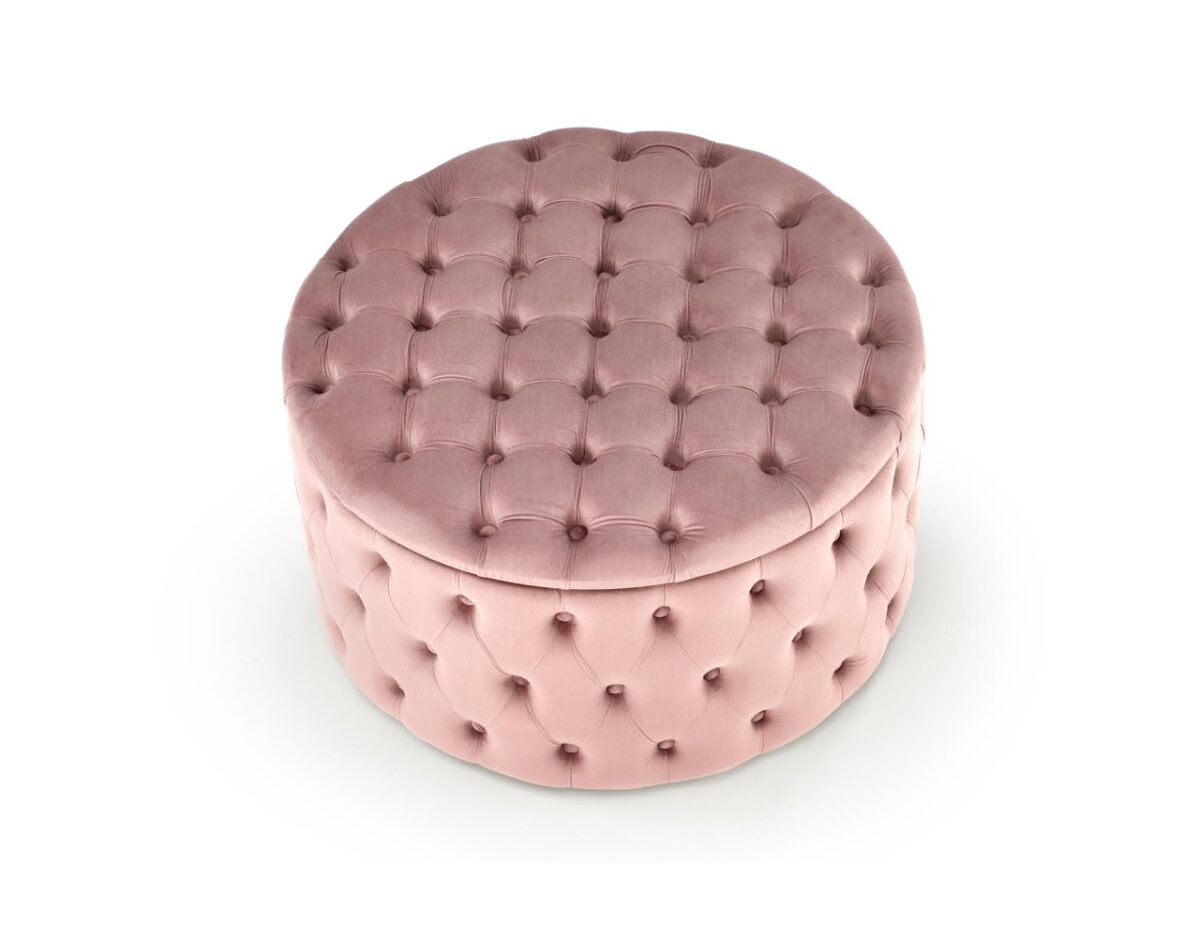 Pouf Nunez in rosa - H40 cm - immagine 7