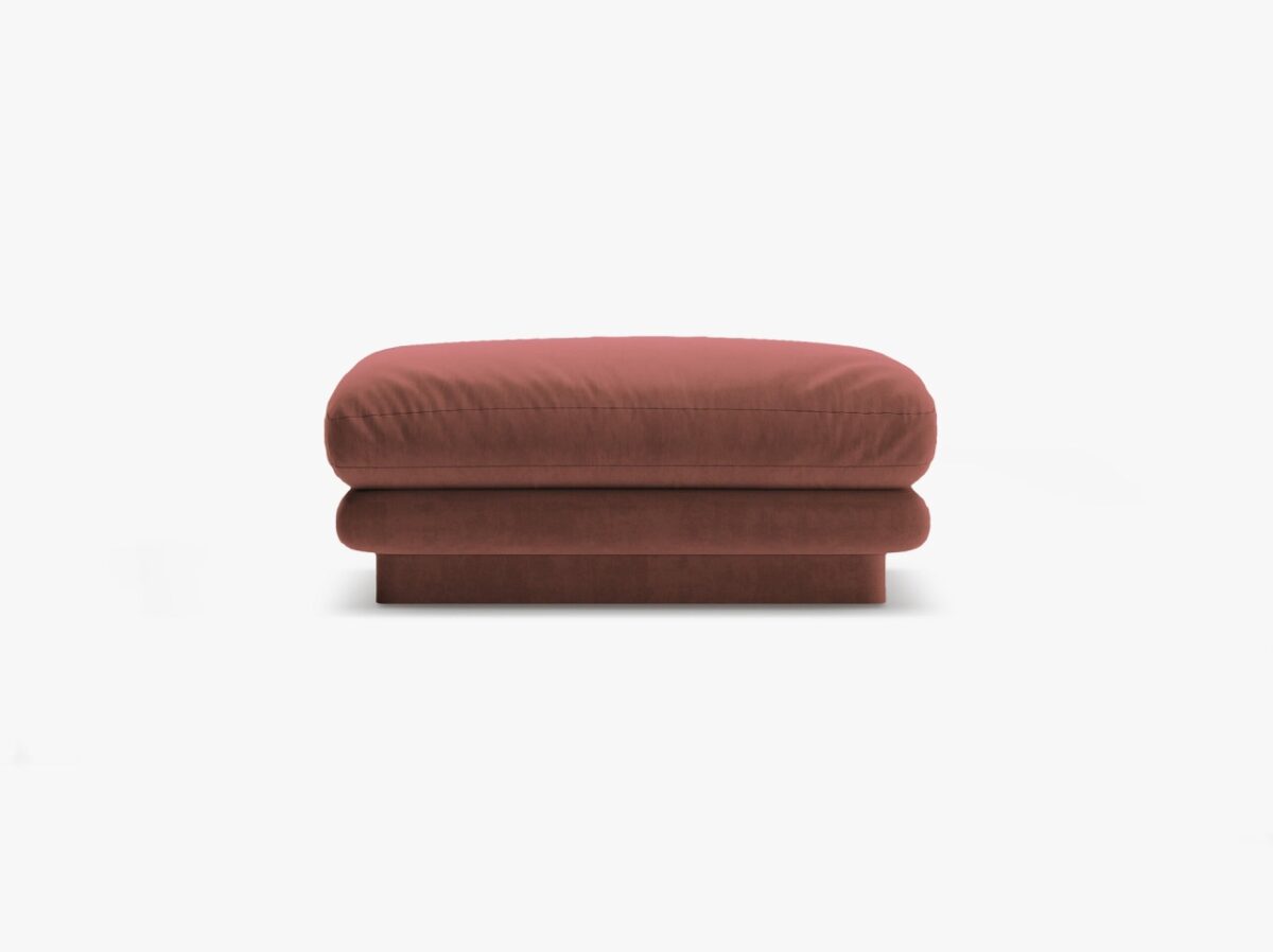 Pouf Torino in velluto - L80 cm - immagine 4