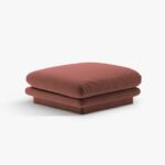 Pouf Torino in velluto - L80 cm