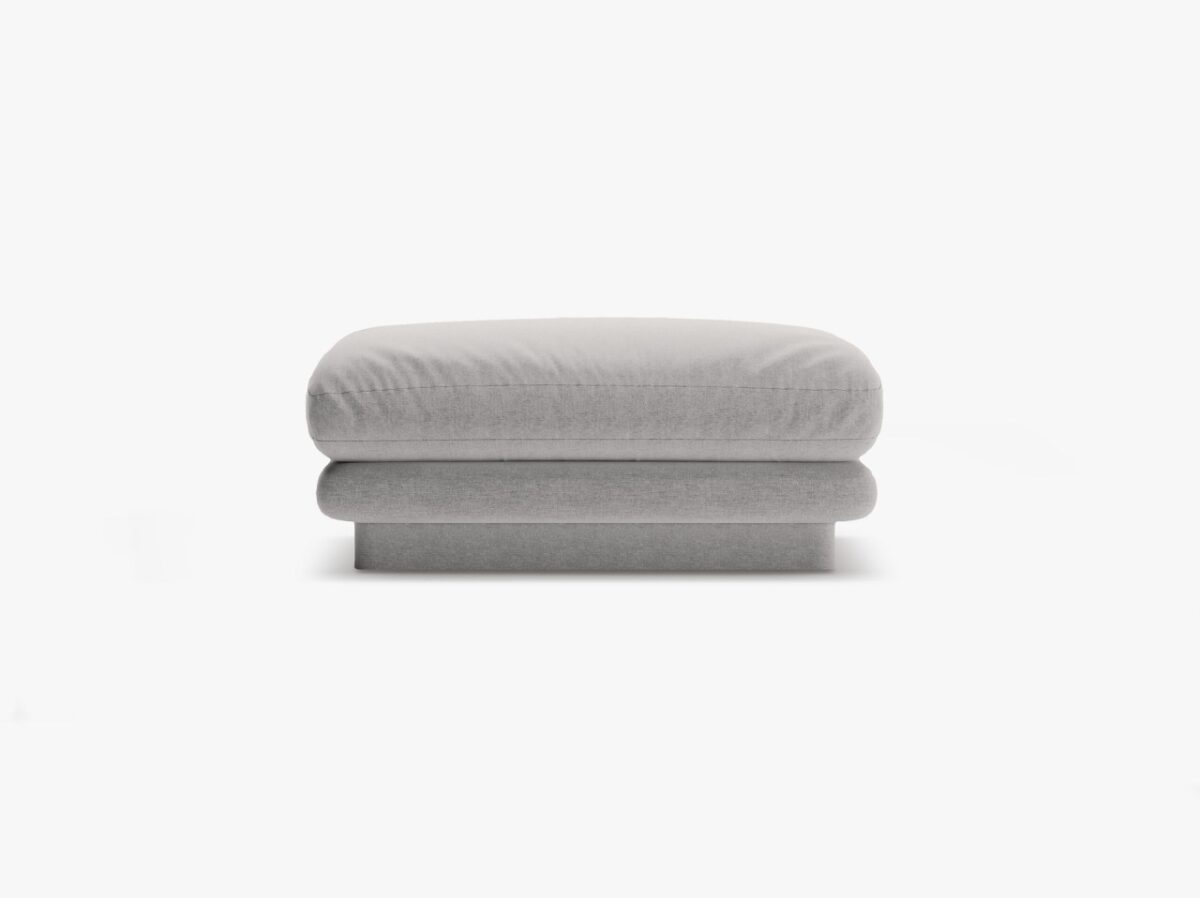 Pouf Torino in tessuto - L80 cm - immagine 2