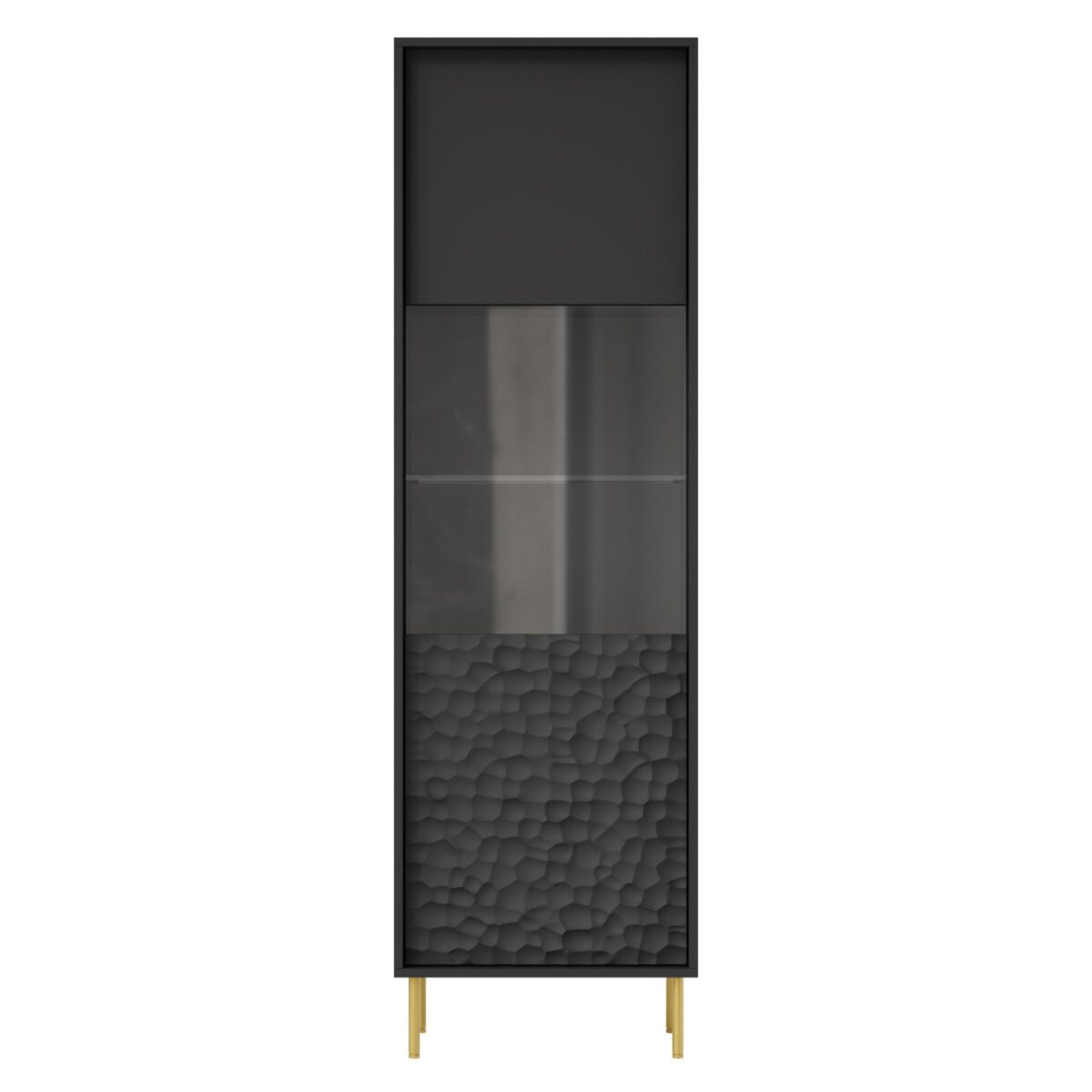 Vetrina Bullet W-1 in nero/oro - H185 cm - immagine 13