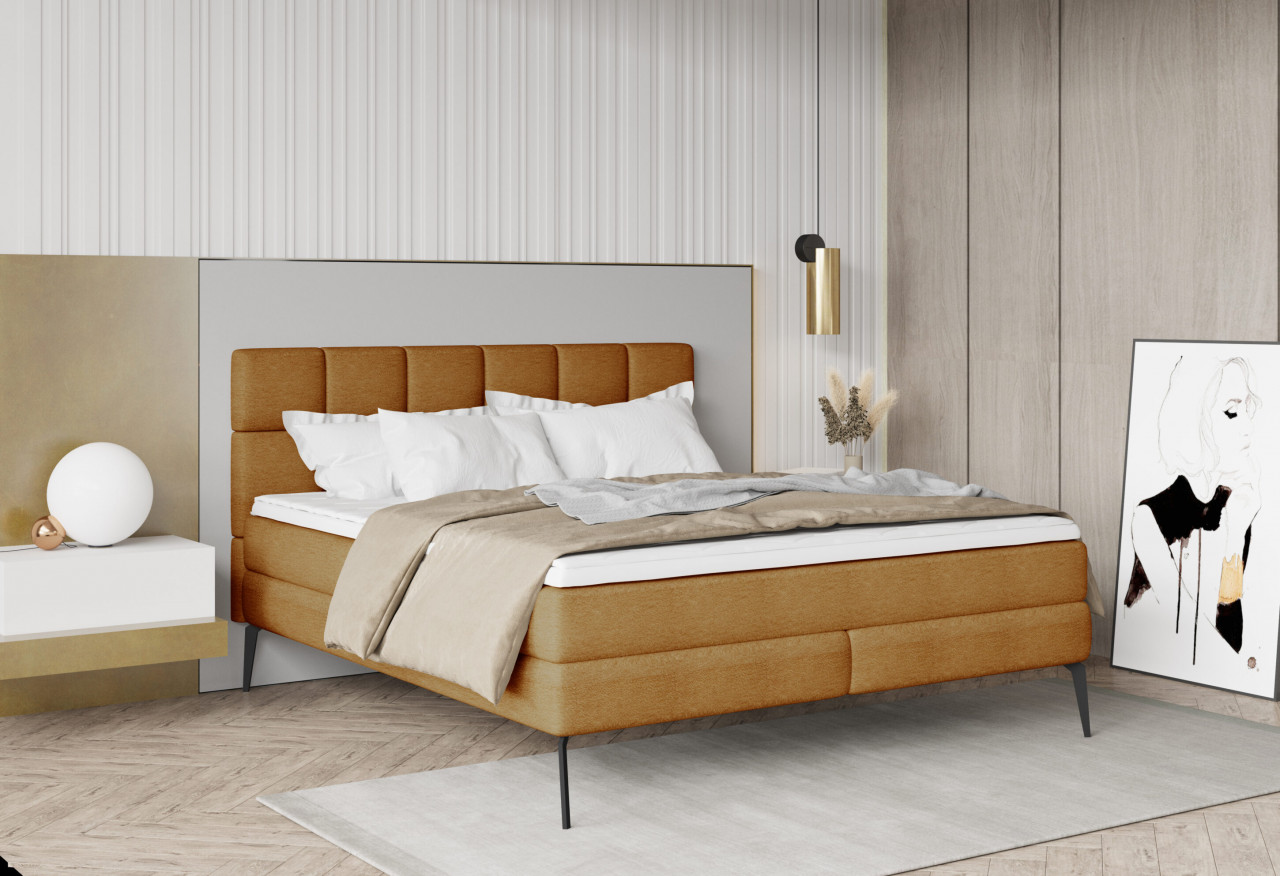 Camera da letto minimal moderna con arredi semplici e luminosi