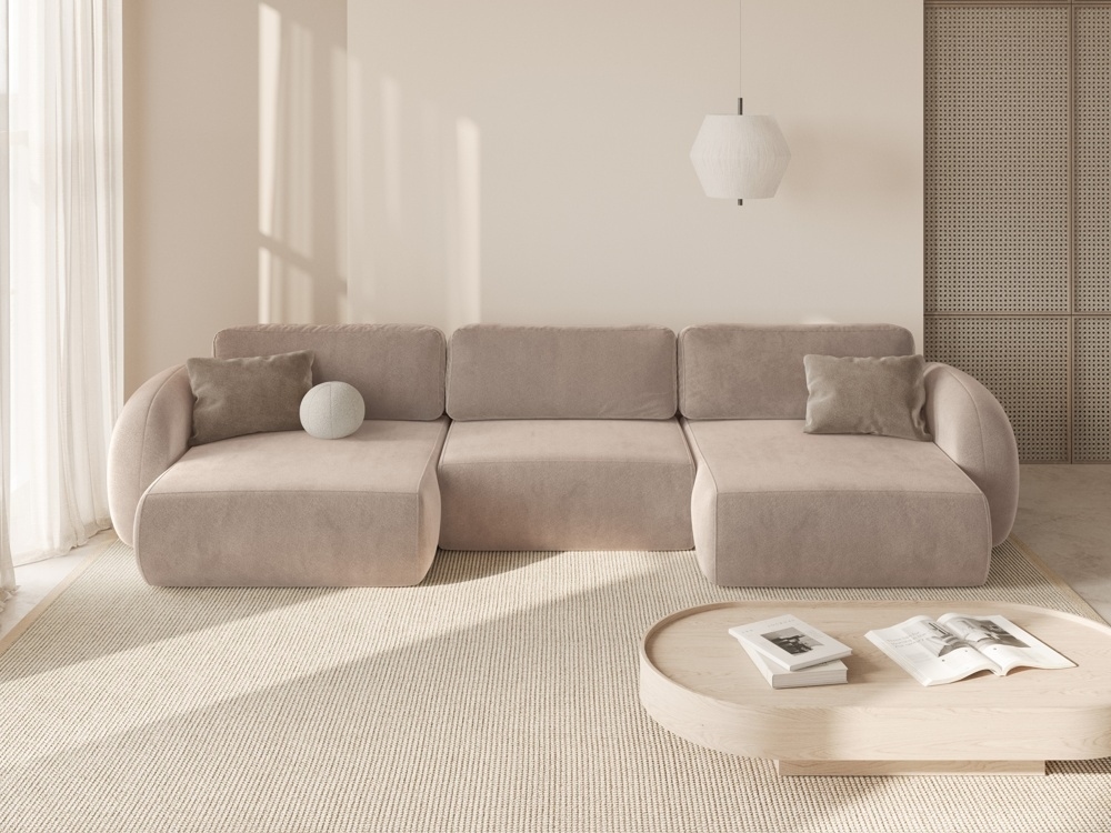 Divano in velluto moderno per soggiorno elegante
