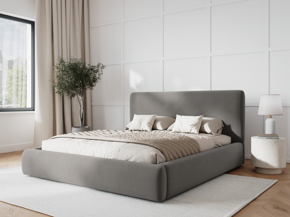 COS_BF160_2_F1_COLONEL5-BG Letto contenitore Colonel con testiera in velluto – 180x200 cm - immagine 1