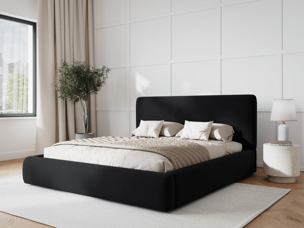 COS_BF200_2_F1_COLONEL7-BG Letto contenitore Colonel con testiera in velluto – 220x200 cm - immagine 1