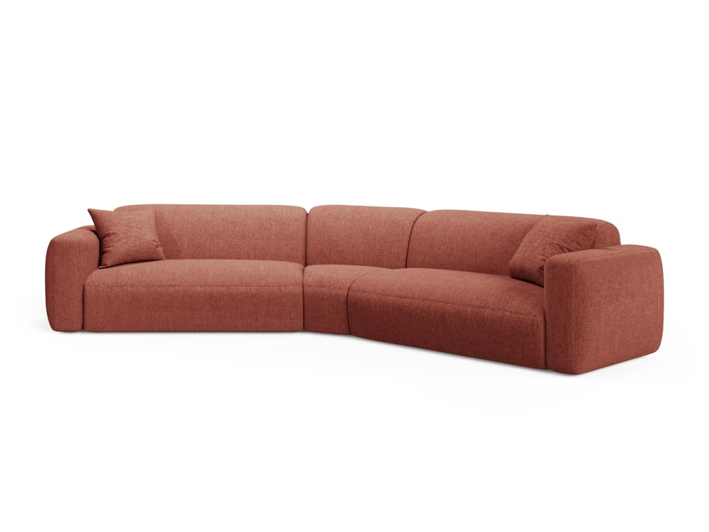 COS_COR_193_F1_STRINO3-1 Divano angolare simmetrico modulare Strino 3 posti in tessuto strutturato – L344x210 cm - immagine 1