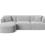 Divano angolare Campi 4 posti in velluto a coste – L256x156 cm