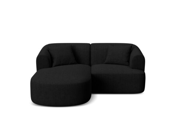 Divano angolare Campi 3 posti in tessuto strutturato – L180x156 cm