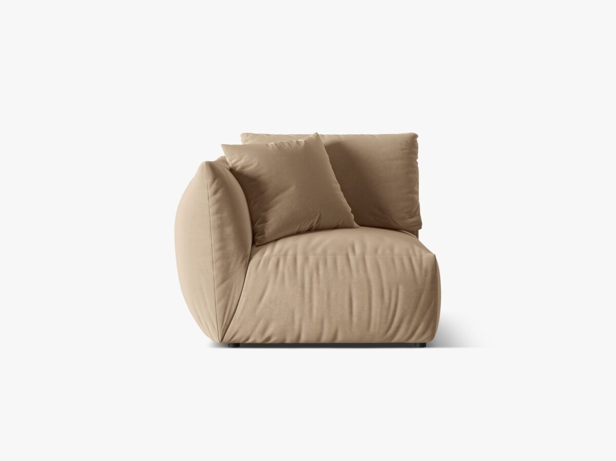 Modulo angolare Chris in velluto – L110 cm - immagine 8