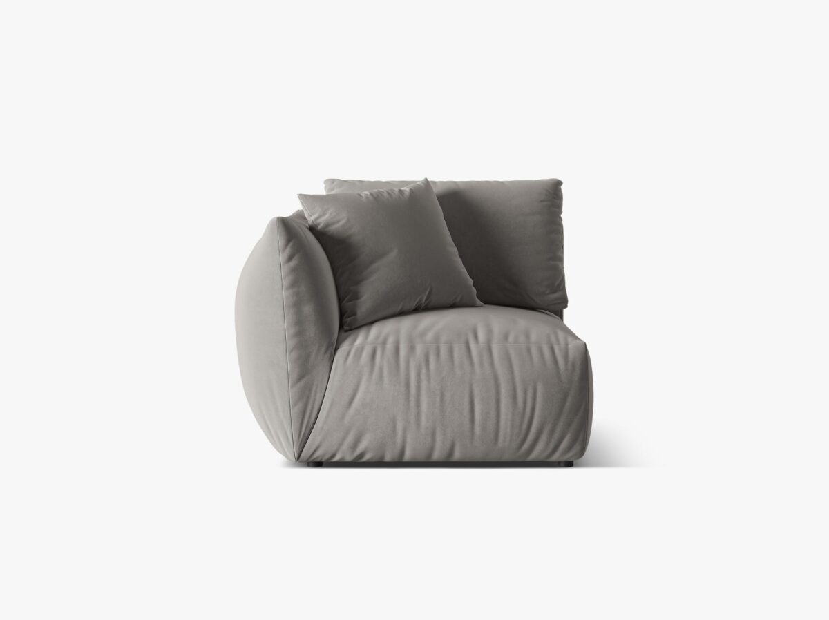Modulo angolare Chris in velluto – L110 cm - immagine 6