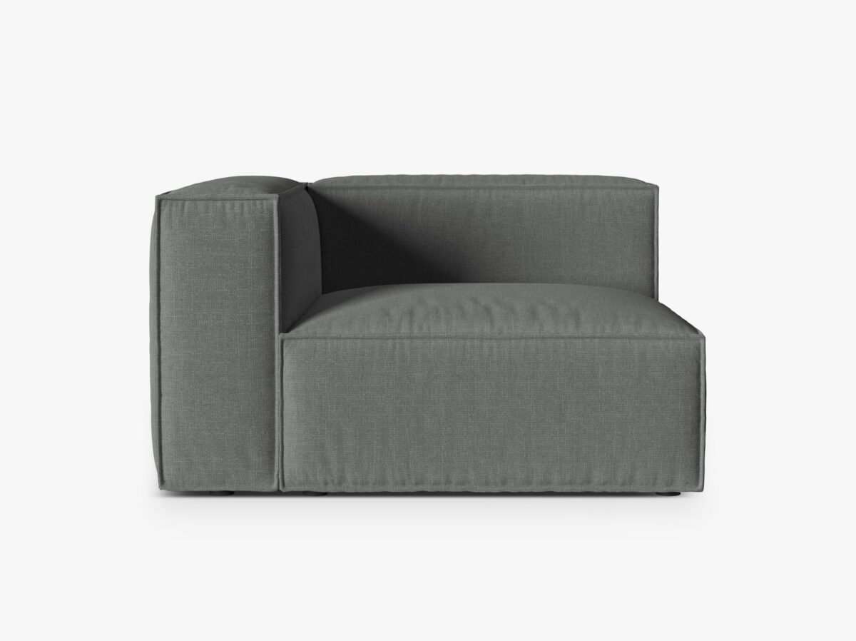 Modulo angolare Nuria in tessuto strutturato – L125 cm - immagine 9