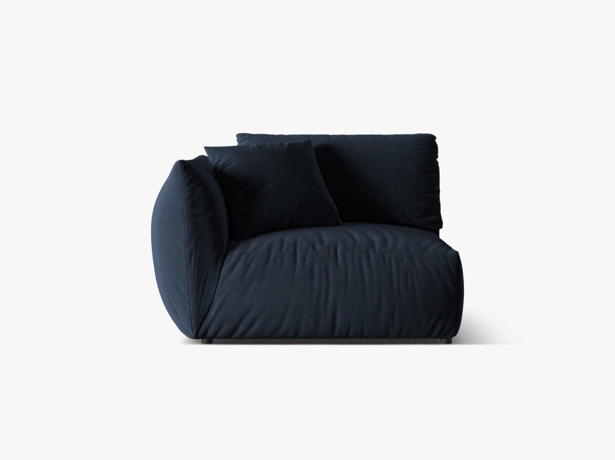 Modulo angolare Chris in tessuto effetto lino – L130 cm - immagine 12