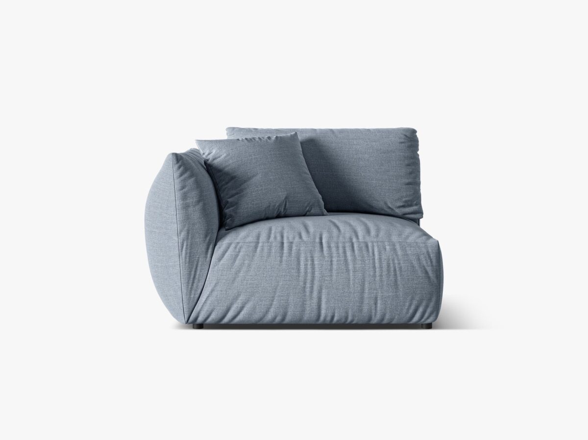 Modulo angolare Chris in velluto – L130 cm - immagine 8