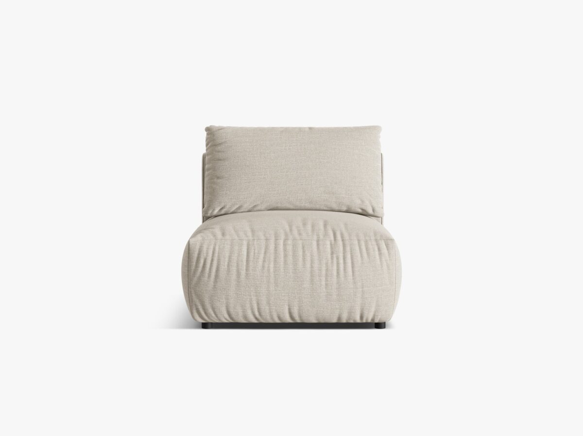 Modulo singolo Chris in tessuto effetto lino – L85 cm - immagine 7