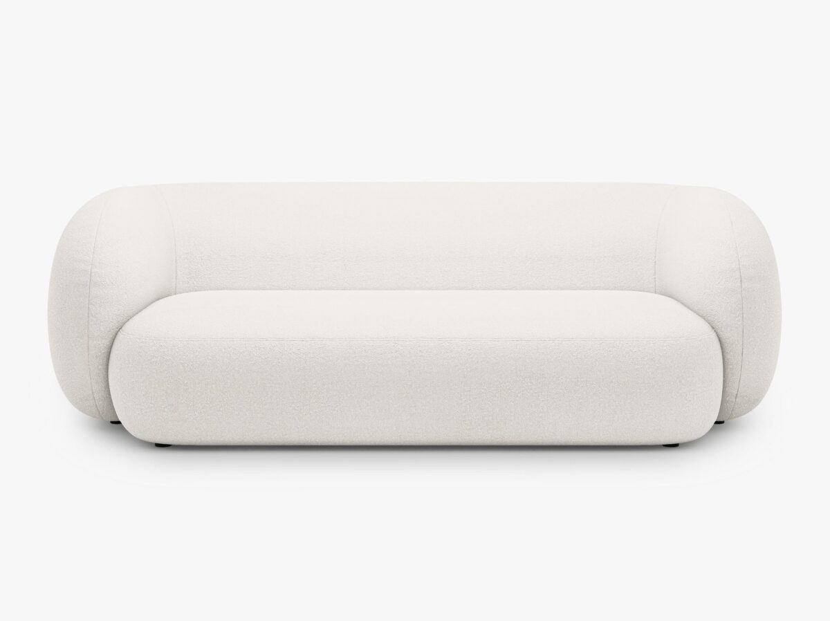 Divano Kate 3 posti in bouclé – L213 cm - immagine 9