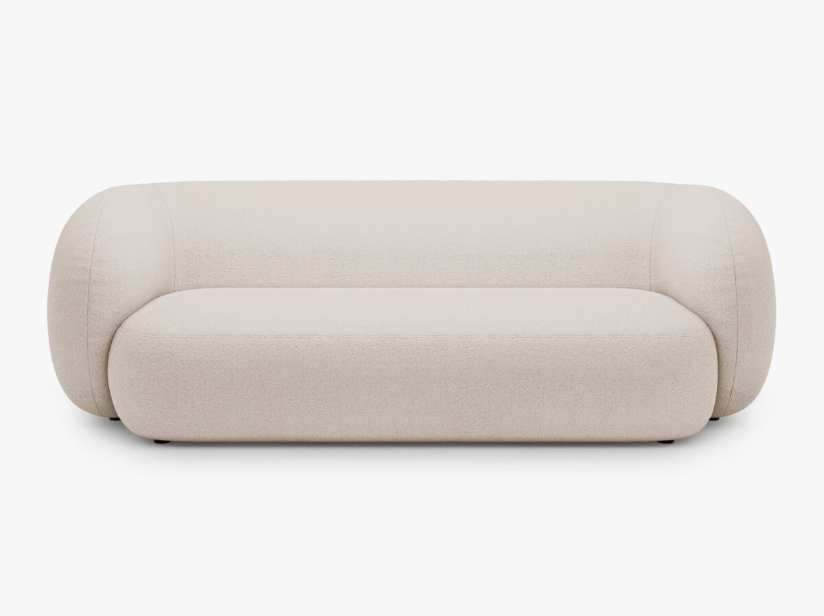 Divano Kate 3 posti in bouclé – L213 cm - immagine 8