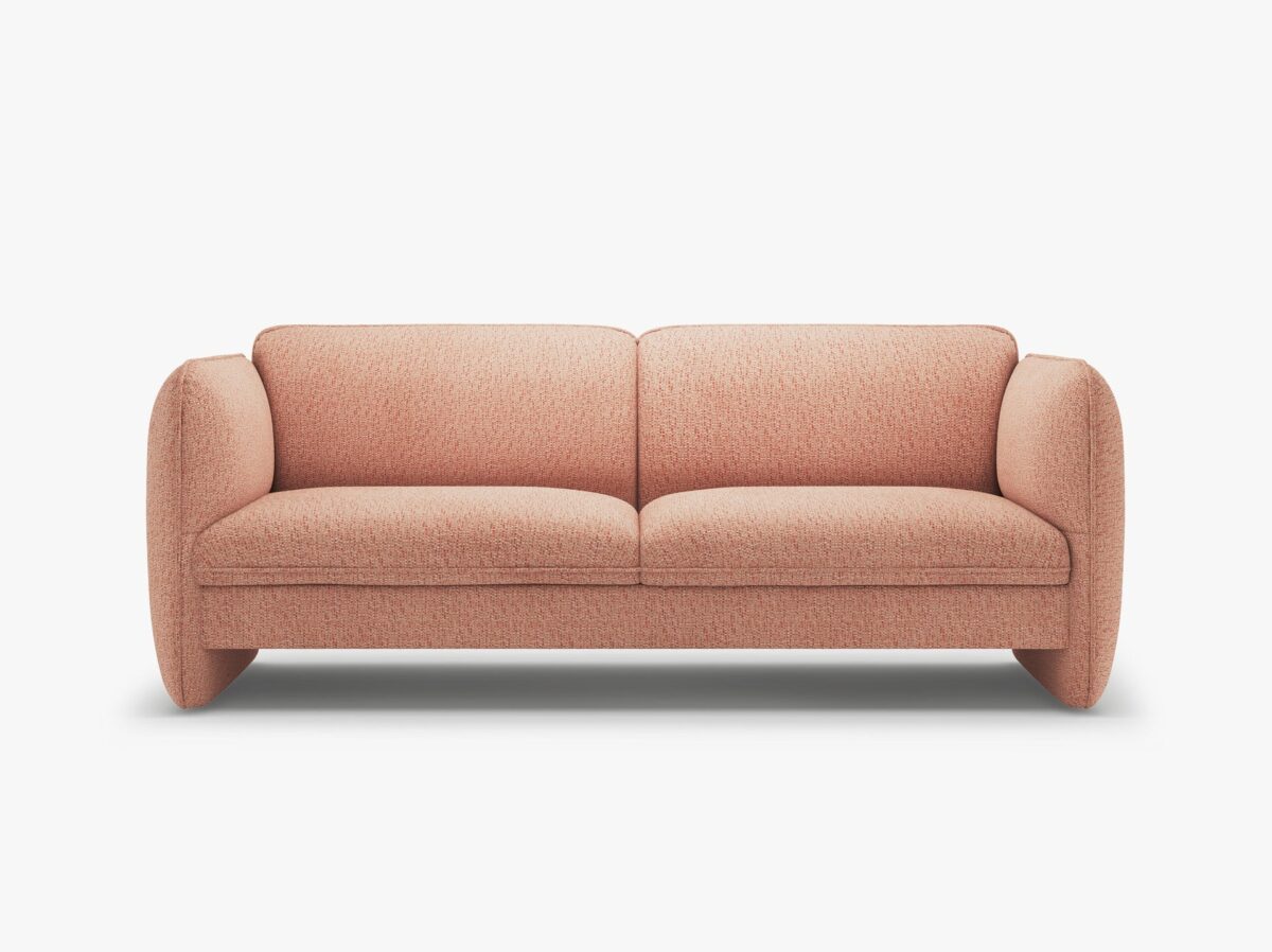 Divano Georgia 3 posti in chenille Silencio – L204 cm - immagine 7