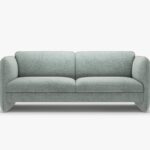 Divano Georgia 3 posti in chenille Silencio – L204 cm