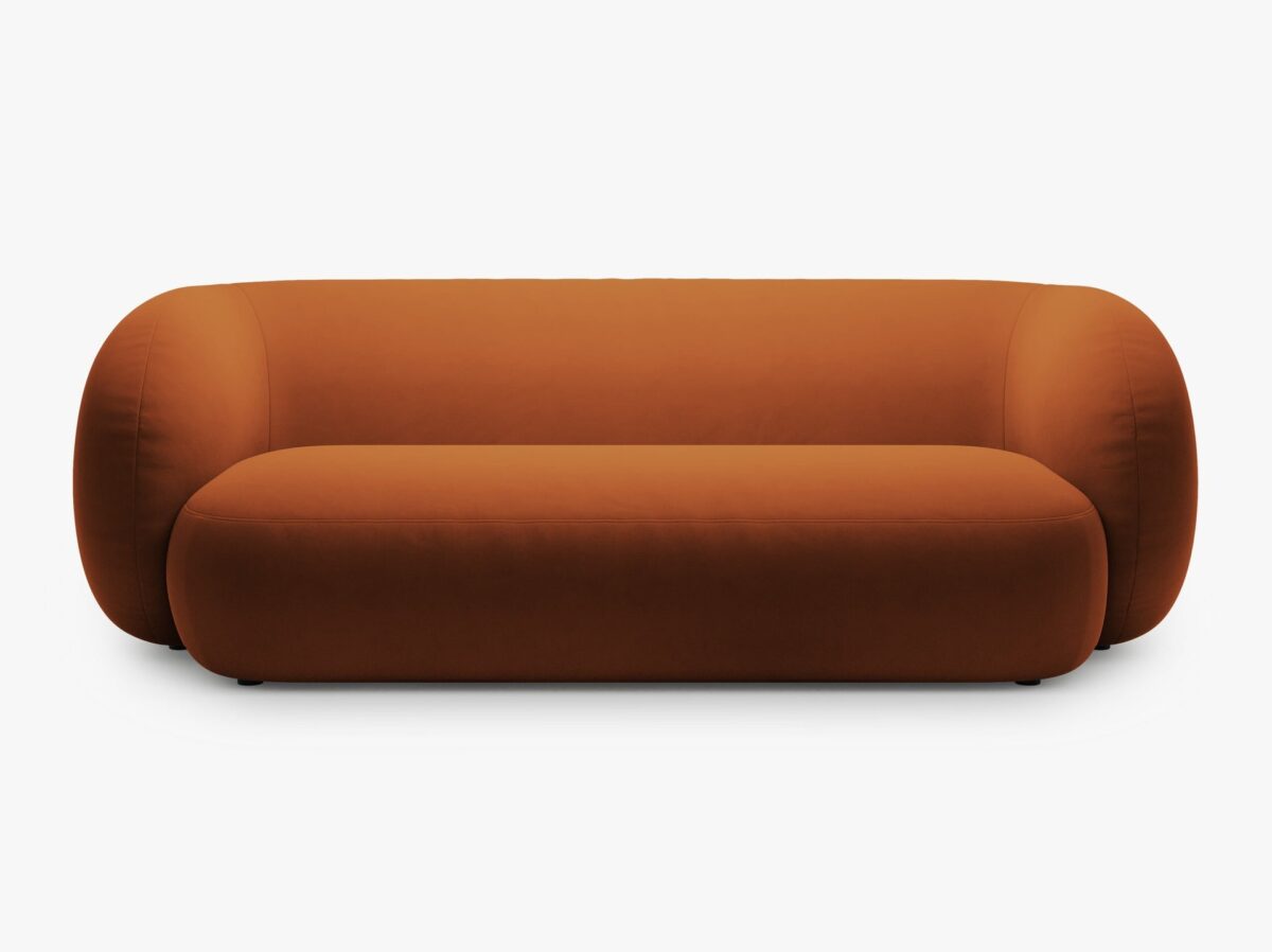 Divano Kate 3 posti in velluto – L213 cm - immagine 8