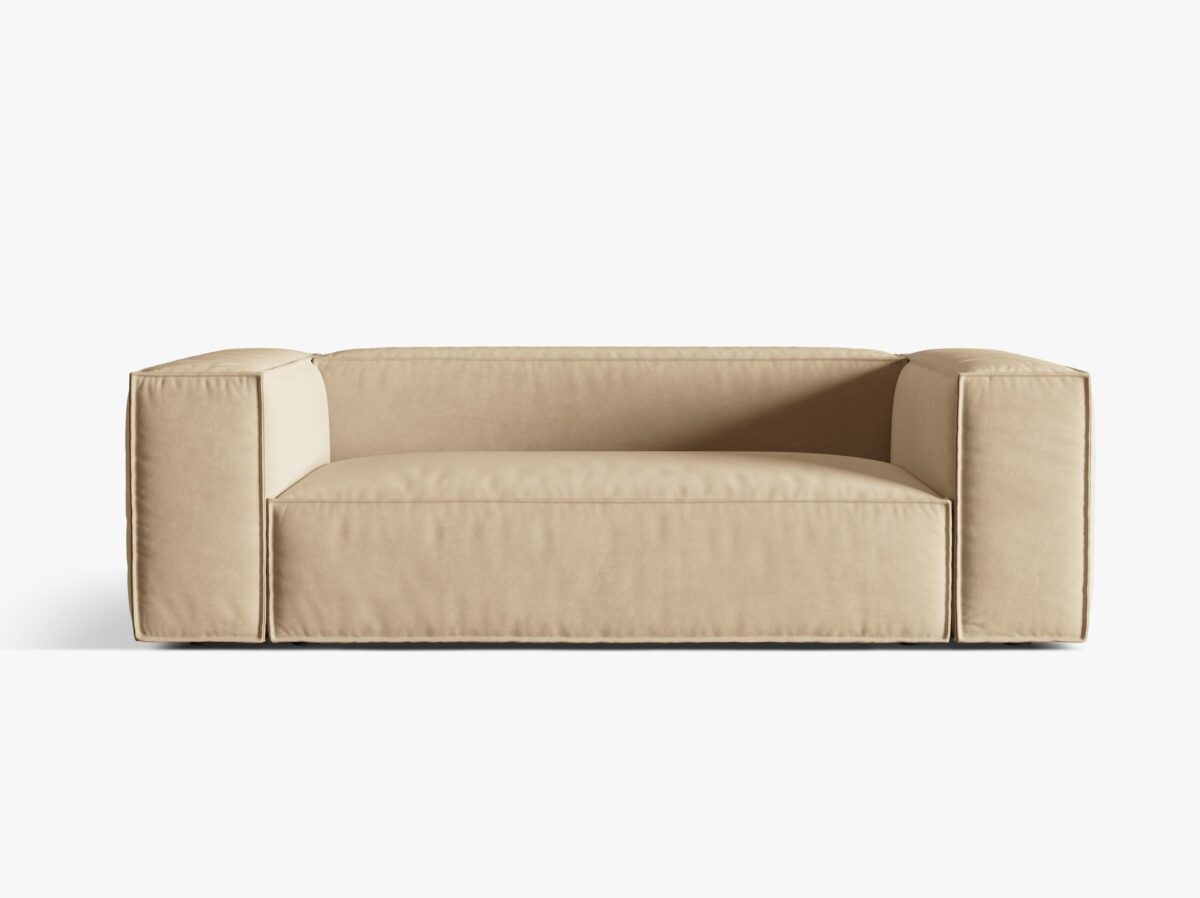 Divano Nuria 3 posti in velluto – L210 cm - immagine 10