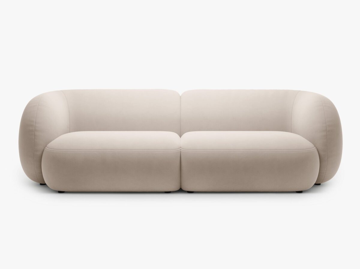 Divano Kate 4 posti in velluto – L243 cm - immagine 8