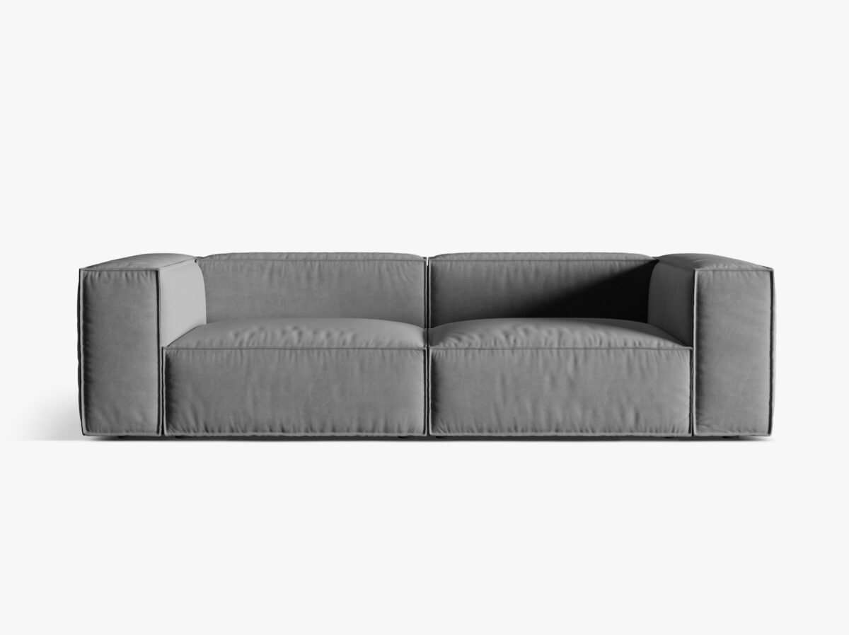 Divano Nuria 4 posti in velluto – L250 cm - immagine 12