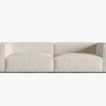 Divano Nuria 5 posti in bouclé – L290 cm
