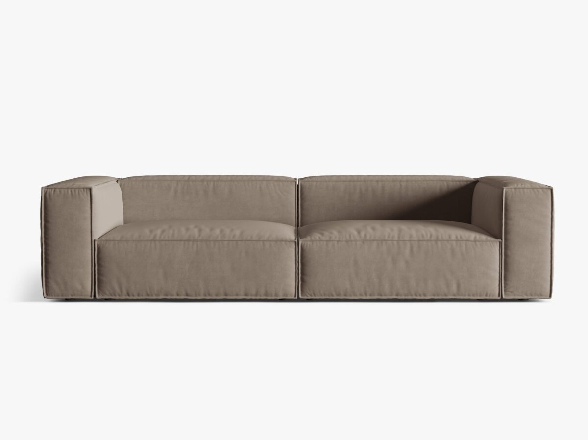 Divano Nuria 5 posti in velluto – L290 cm - immagine 9