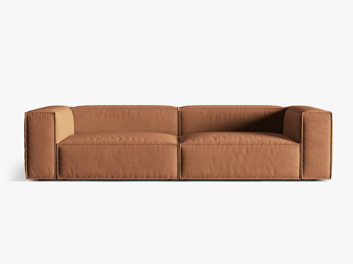 Divano Nuria 5 posti in velluto – L290 cm - immagine 7