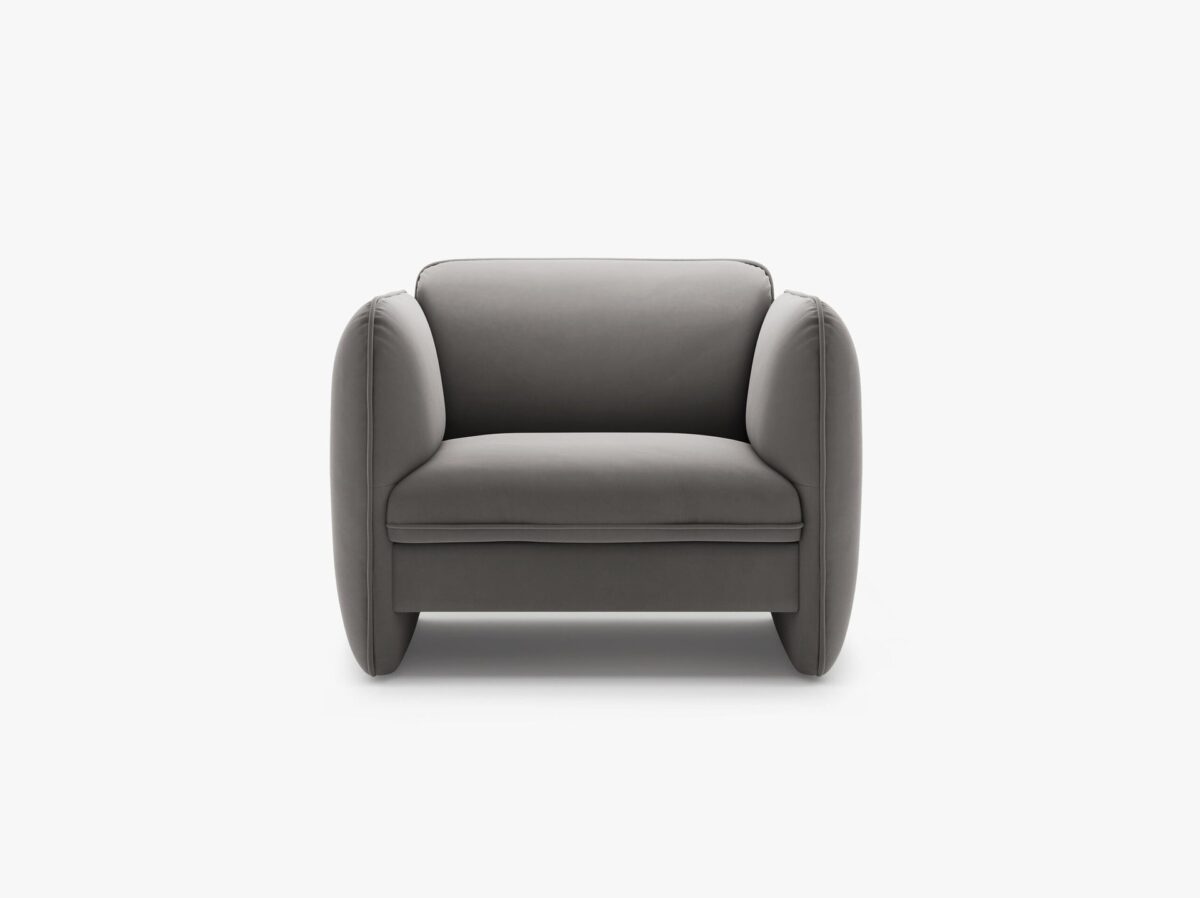 Poltrona Georgia in velluto Magic Velvet – L105 cm - immagine 5