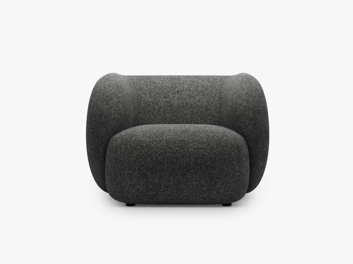 Poltrona Kate in tessuto strutturato – L108 cm - immagine 8